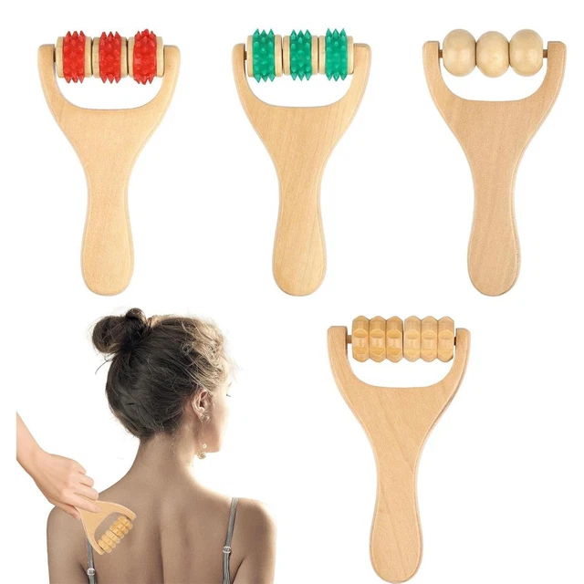 Rouleau En Bois D'acupression Pour Pieds - Massage Gym Et Bien-être - 6 Pouces Multi-couleur - Neuf