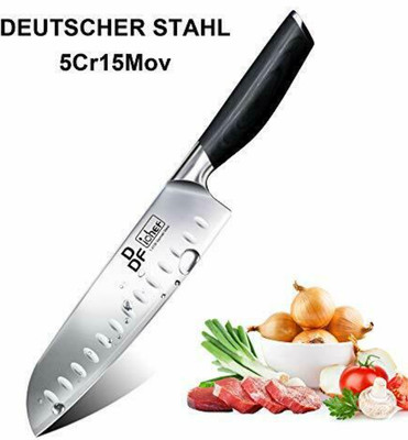 Coltello da Cucina per Affettare Tagliare a Dadini e Disossare Coltello per Tritare in Acciaio ad Alto Tenore di Carbonio con Manico in Legno Deluxe Coltello da Chef Professionale in Custodia 