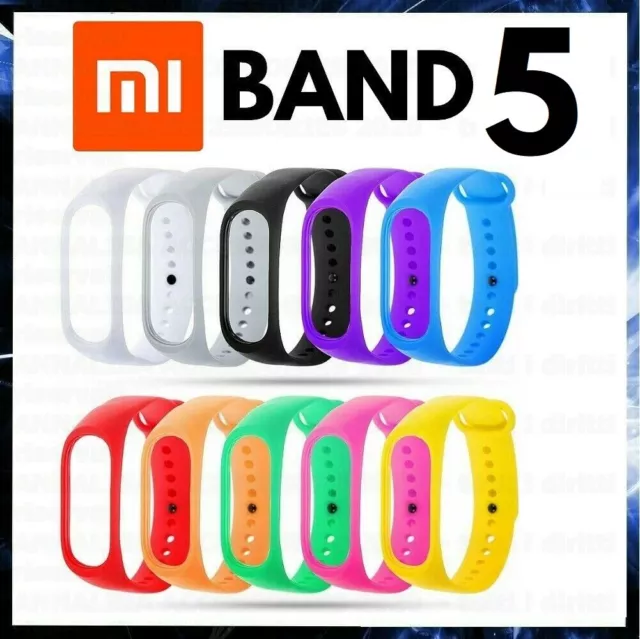 Cinturino Per Xiaomi Mi Band 5 Bracciale Smart Watch In Tpu Strap Miband Band5