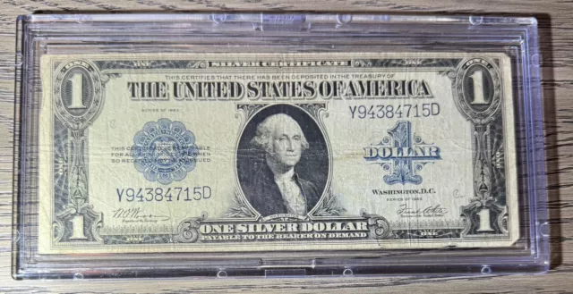 1923 $1 One Dollar Silver Certificate Blue Seal Large Horse Blanket Note