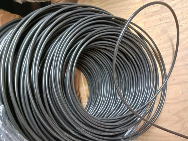 Black 3/8" OD x 1/8" ID Tubing  x 100 Ft Length