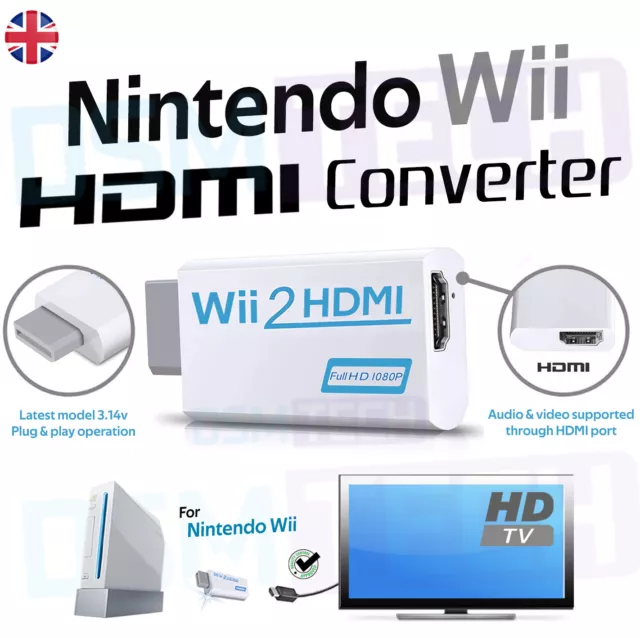 New HDMI HD AV Cable for Nintendo Wii (Hyperkin)