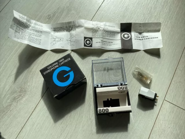 Goldring G800 Vintage Stereo Turntable Cartridge  With Stylus In Box + Leaflet