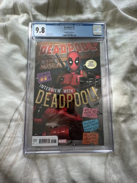 Deadpool #1 Nakayama Variant Marvel 2023 CGC Graded 9.8 Top Pop