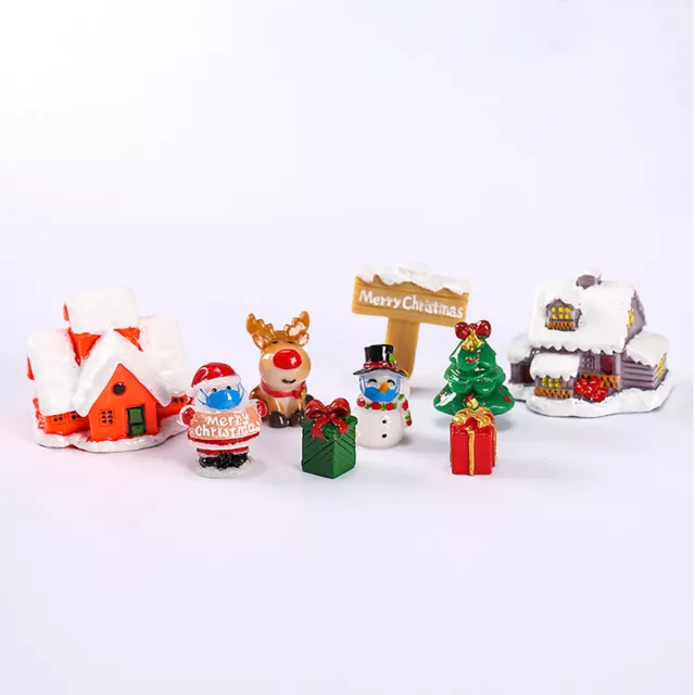 Santa Figurines DIY Delicate Children Craft Mini Santa Claus Resin