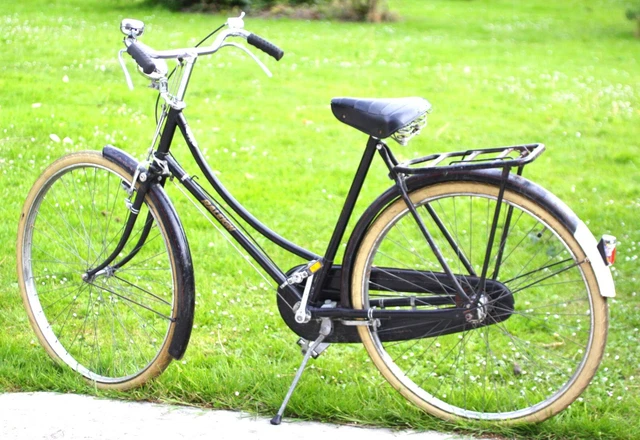 GRAND VÉLO ANGLAIS noir RALEIGH vintage mixte cadre 56 cm - Main Image