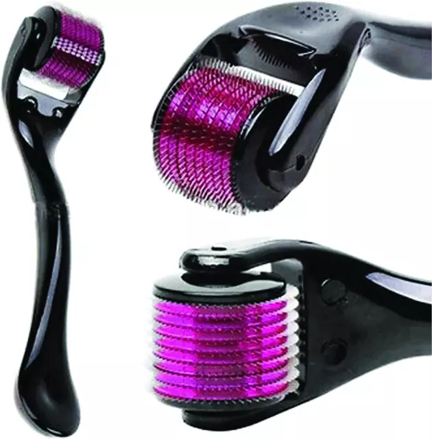 Derma Roller 0,5mm/1mm-540 rouleau pour la peau,roller micro aiguilles-Pour  la stimule repousse cheveux/pousse barbe,visage soin de la