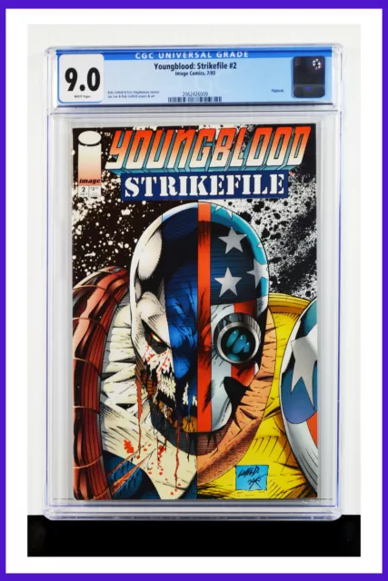 Youngblood Strikefile #2 CGC Graded 9.0 Image 1993 Flipbook Cover Comic Book
