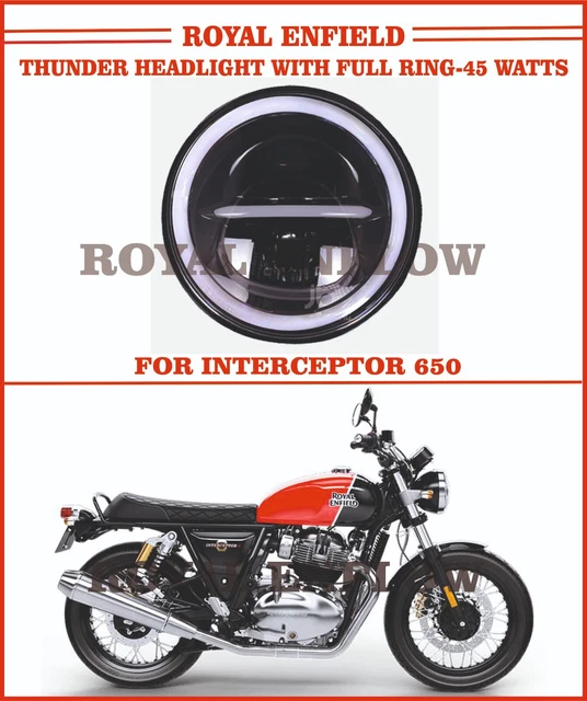 Phare Avant Complet Pour Royal Enfield Bullet 350 Et 500 - Boîtier Assemblage AES - Pièce Neuve