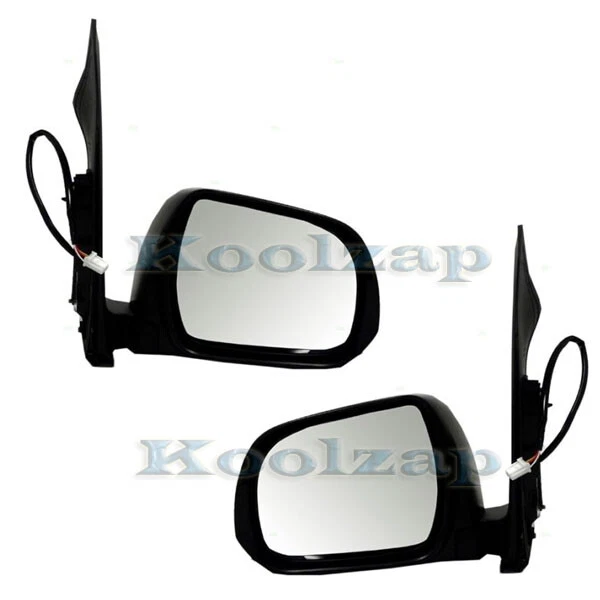 For 11-14 Sienna Van Rear View Mirror Power Non-Heated Textured Black SET PAIR