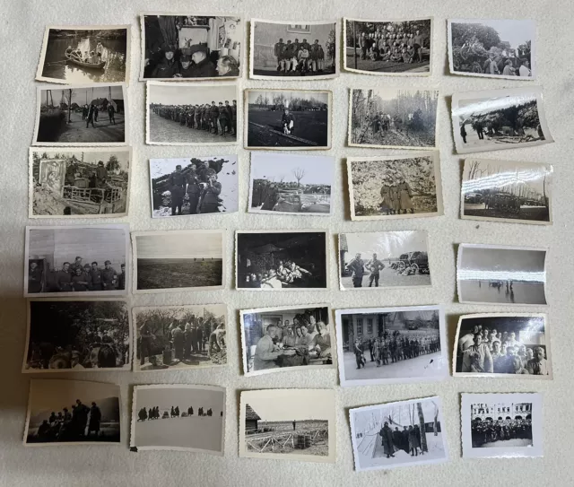 Foto Konvolut 30 Stück Wk2 Soldaten im zweiten Weltkrieg