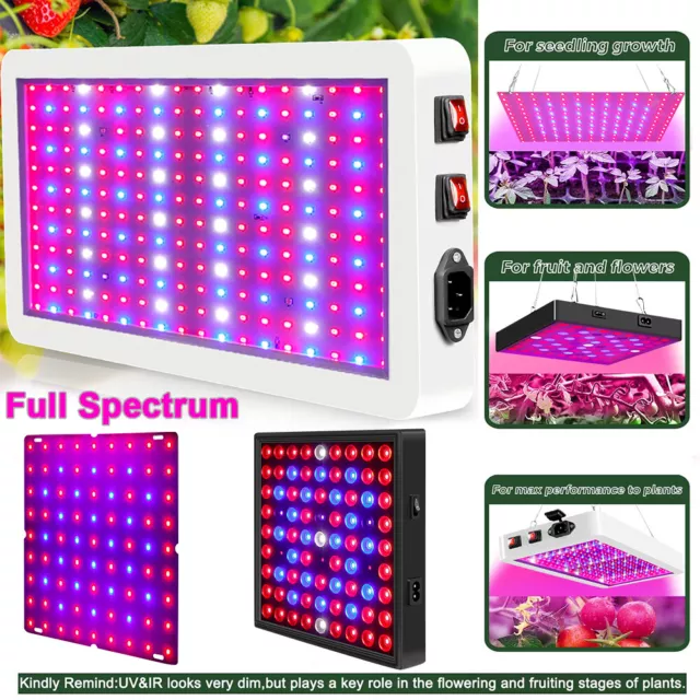 LED Grow Lights for Indoor Plant Veg Flower Hydroponic Full Spectrum Lamp Panel 2