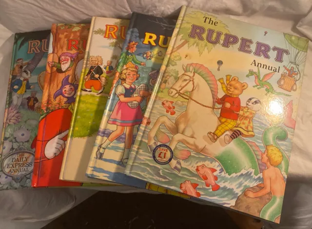 Rupert Bear Annuals Job Lot