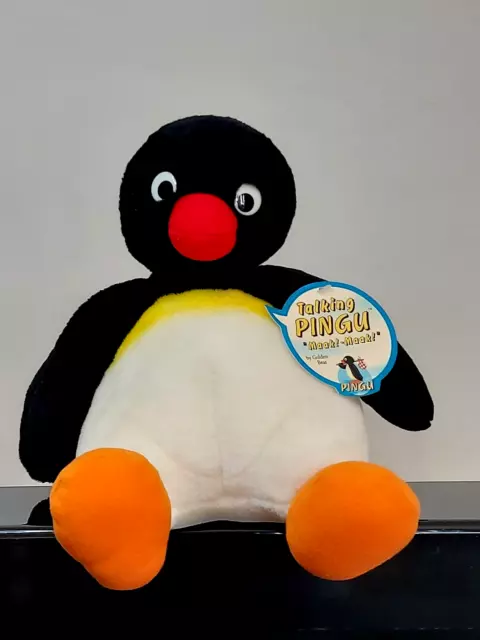 Vintage Original Talking Pingu Soft Plush Toy Still Tagged & Working 1992