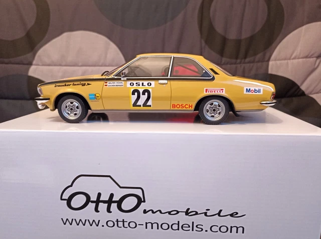 Miniature Ottomobile OT933 Opel Commodore GSE 1973 - Rallye Monte-Carlo 1/18, Jaune