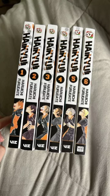 haikyuu manga set: vol 1-6 💫