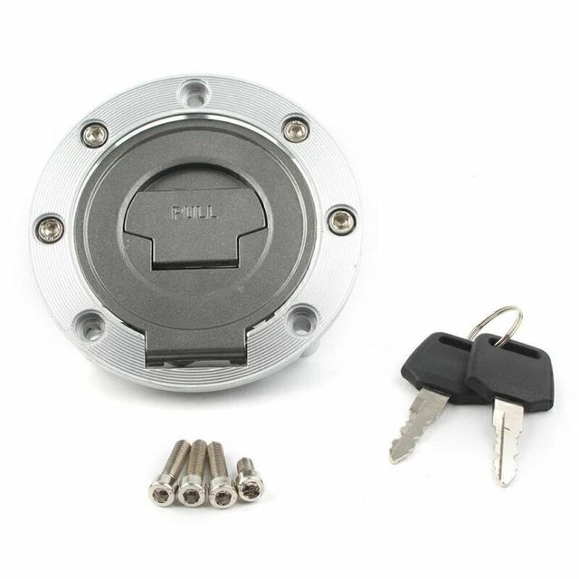 Fuel Gas Tank Cap Cover Lock w/Key For Yamaha YZF R1 R6 600 750 XJR 1200 400