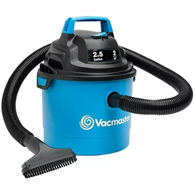 Vacmaster VOM205P Portable Wall Mount Wet / Dry Vac 2.5 Gallon 2 HP 1-1/4" Hose