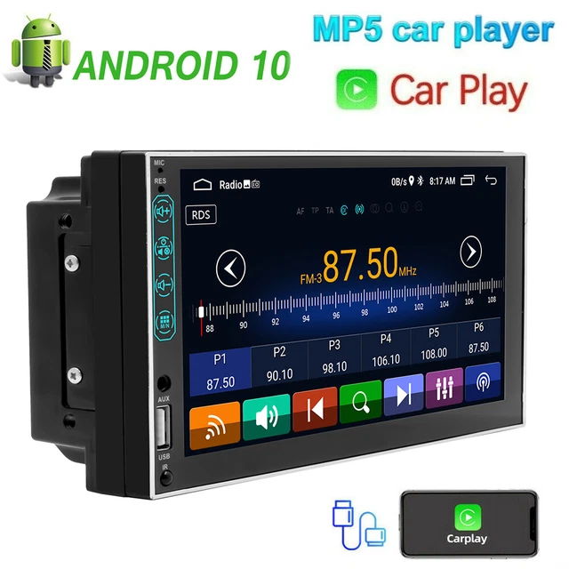 ANDROID 10 DOUBLE Din Car Stereo Apple CarPlay Radio GPS Navi WiFi FM
