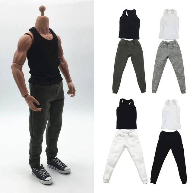 Pantalon de costume avec ceinture, échelle 1/6, accessoire de vêtement, modèle pour figurine de soldat masculin de 12 pouces, jouet pour poupées  26