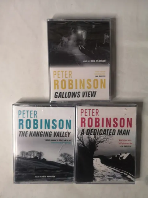 Peter Robinson 3 Audiobooks On Cassette read by Neil Pearson New And Sealed