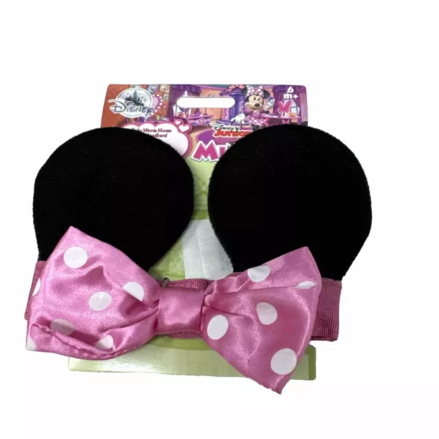 Disney Junior Baby Minnie Mouse Ears Headband Pink Bow AWESOME!