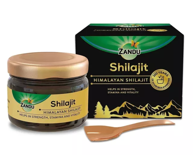 Zandu Pure Himalayan Shilajit Resin 20 gm | Natural & Ayurvedic Enhance Strength