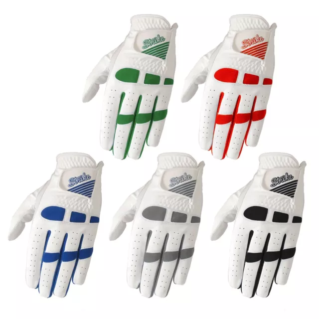 Paquet De 5 SG Hommes Golf Gants Cabretta Cuir Paume et Pouce Synthétique Dos