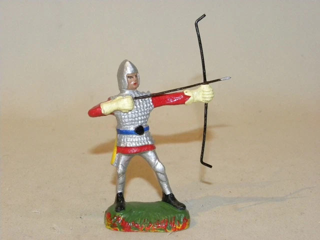 FIGURINE COMPOSITION DURSO Moyen Age Homme Debout Tirant A L'arc Chialu