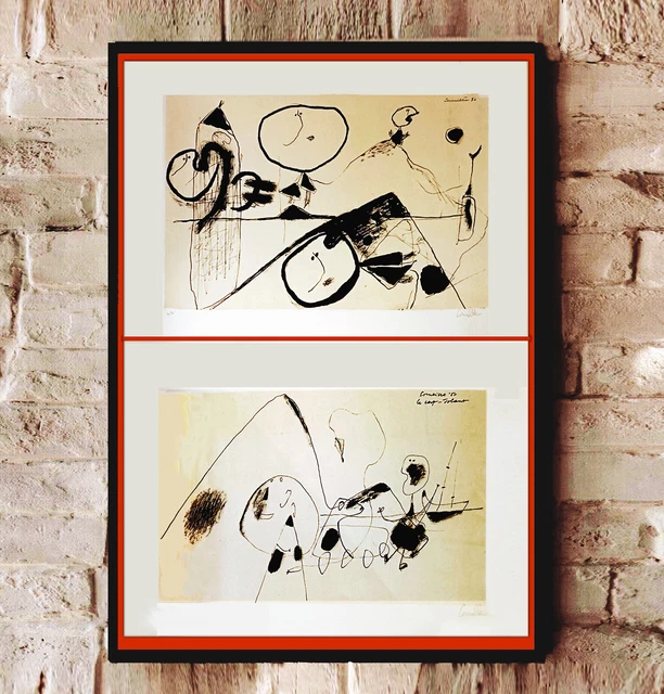 Cuadro Guillermo Corneille, 2 Litografías -Edición Limitada firmadas