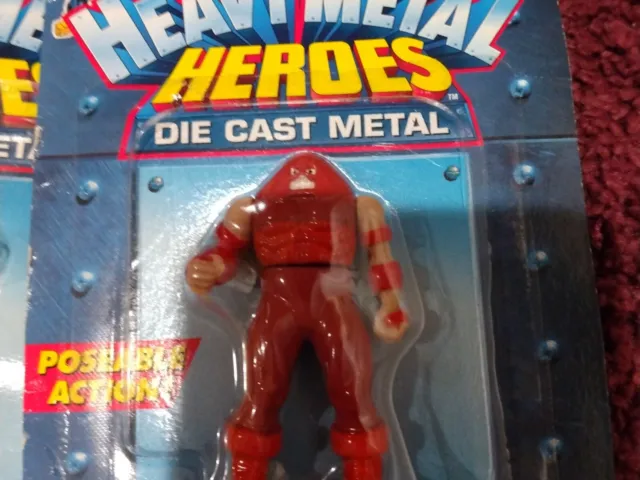Lot Of 4--Toy Biz Marvel Heavy Metal Heroes Die Cast Metal Poseable Figure
