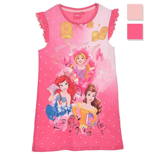 Camicia da notte bambina Disney Principesse canotta lunga in cotone 2898