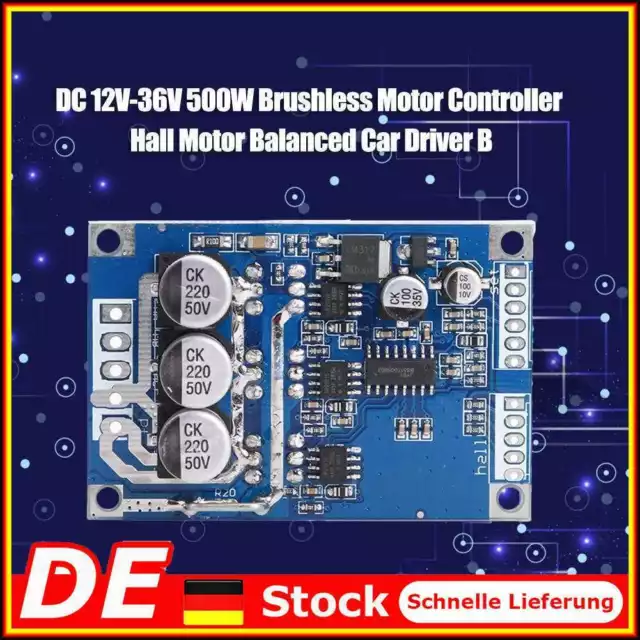 Brushless Controller DC 12V-36V Brushless DC Motor Controller 500W Module