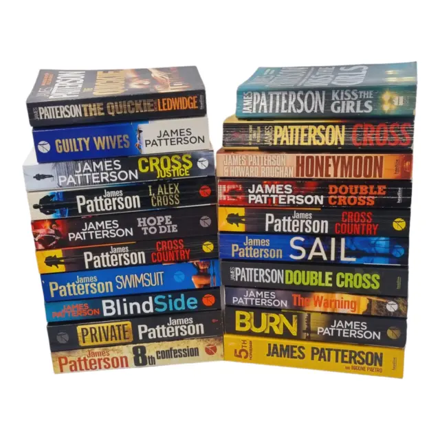 James Patterson Books Bundle Paperback Fiction Novel Crime Set Alex Cross