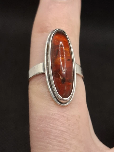 Bague Alliance Ancienne En Argent Massif 925 - Anneau Simple Créateur - Occasion Origine France