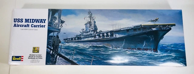 REVELL 1/547 SCALE USS MIDWAY Aircraft Carrier Model New And