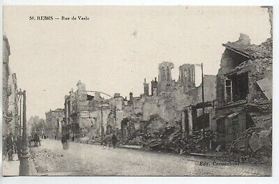 REIMS - Marne - CPA 51 - les rues - rue de Vesle - ruines de guerre