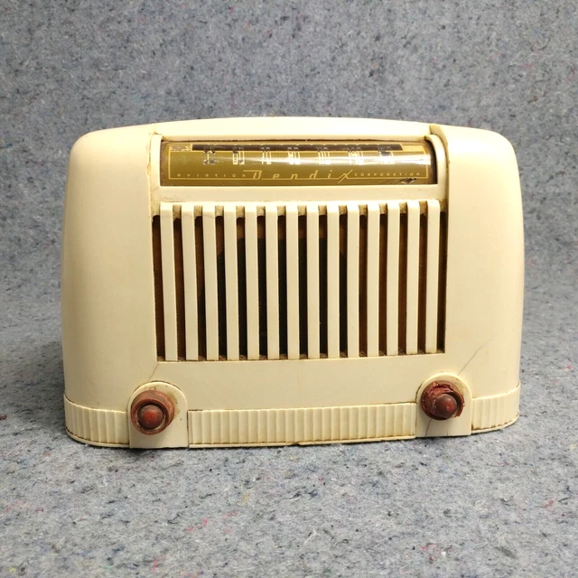 Bendix Tube Radio Vintage Bakelite AM Super Heterodyne For Parts Not Working Bendix Tube Radio Vintage Bakelite AM Super Heterodyne For Parts Not Working