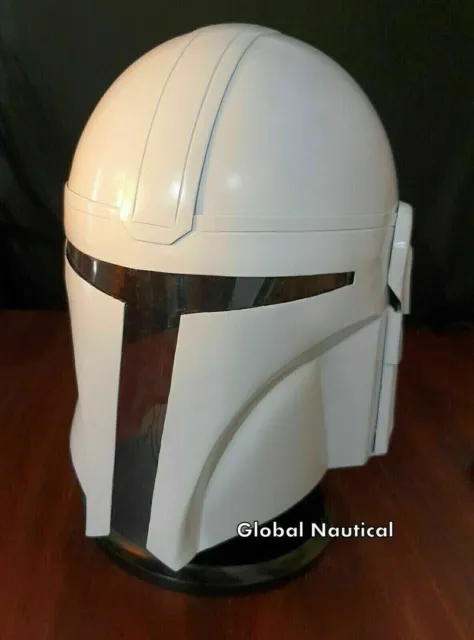 Star Wars Blanco Serie The Mandalorianos Casco Coleccionable Usable Boba Grabado