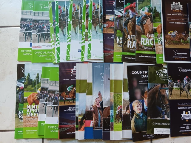 WOLVERHAMPTON RACING OFFICIAL PROGRAMME + FORM GUIDE 10 Different 2010 ...