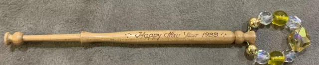 Lace Making Bobbin - Happy New Year 1988