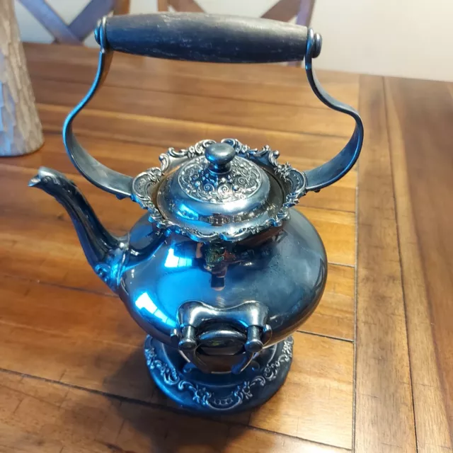 Sheffield Victorian silver pewter antique english tea pot.