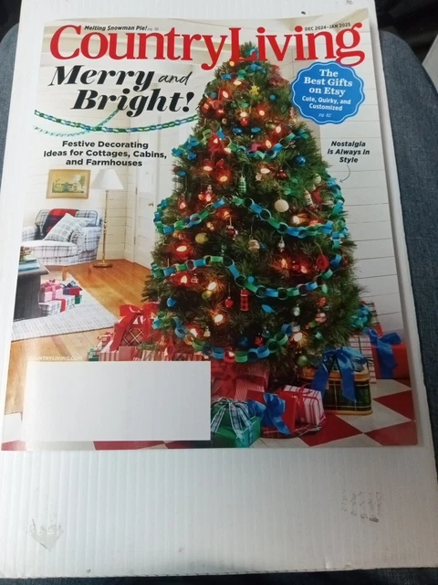 COUNTRY LIVING MAGAZINE December 2024 January 2025 Merry & Bright Best ...
