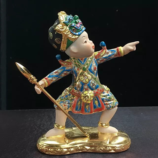 miniature khon souvenir ramayana figure collectibles porcelain hand painted Thai