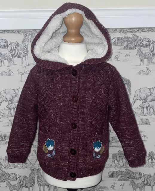 Giacca stile maglia spessa nutmeg bambina taglia 18-24 mesi