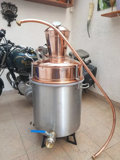 Moonshine, alcohol destiller Handmade With mixing equipment 70 liter