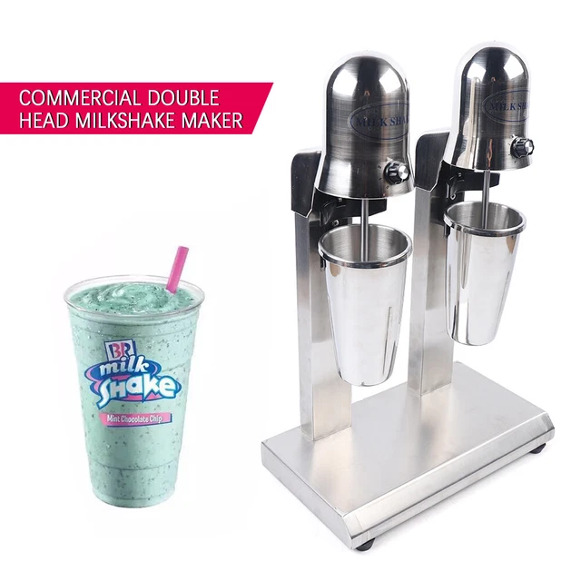 COMMERCIAL DOUBLE HEAD Milkshake Maker Machine 110V, 60Hz 560W Optional