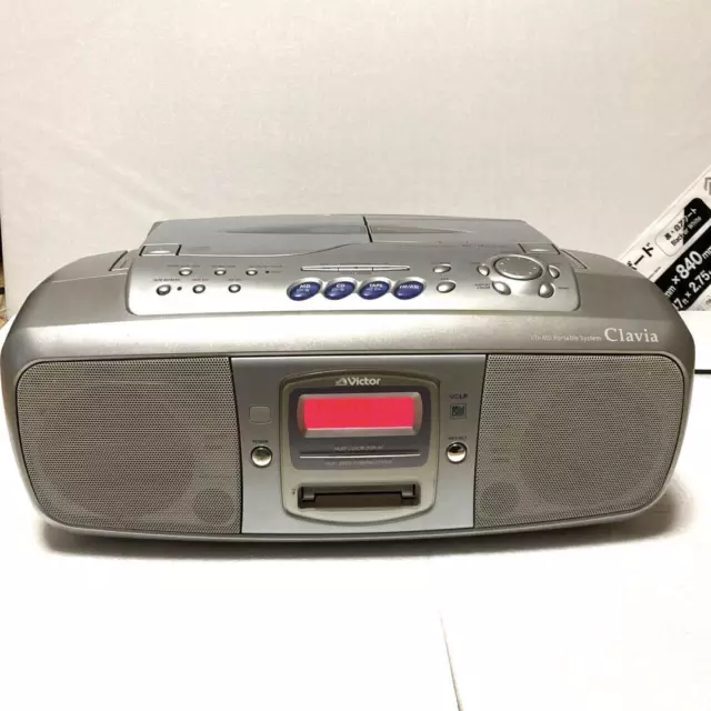 Junk Victor Clavia Cd Md Radio Cassette Player Rc-Md330 Junk for Parts Untested