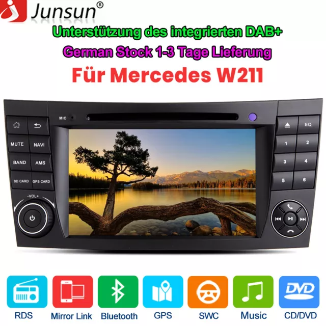 Für Mercedes Benz E Klasse W211 W219 7"Autoradio GPS Navi RDS DSP BT DVD FM DAB+