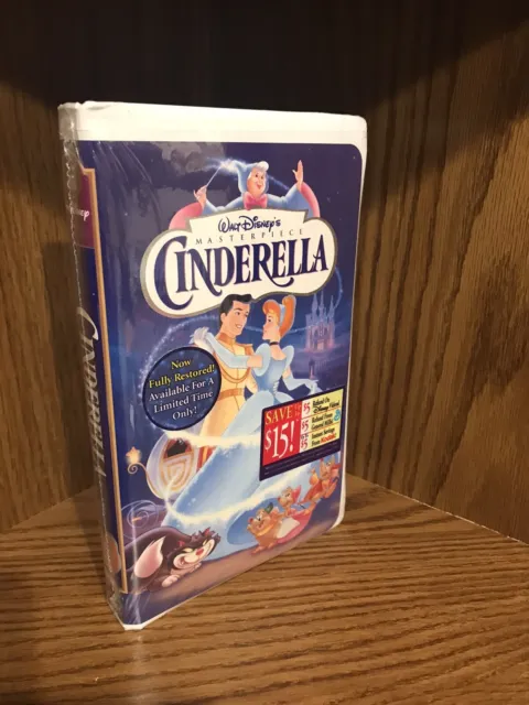 Walt Disney CINDERELLA Masterpiece Collection STILL SEALED VHS. #5265